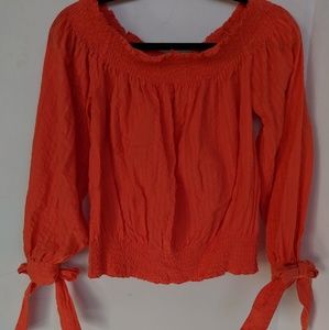 Melrose&Market🏵️smocked crop top🏵️sz S🏵️VGUC